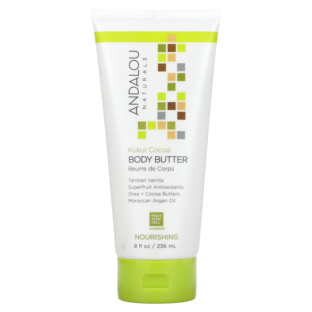 Andalou Naturals Kukui Cocoa Body Butter - 236ml / 8 fl. oz.