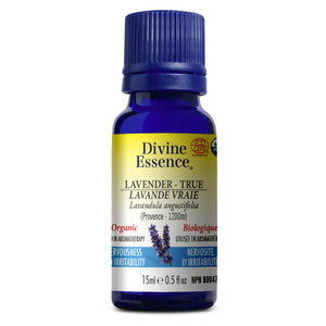 Divine Essence Lavender True Essential Oil (Provence-1200m)(Org) - 15ml