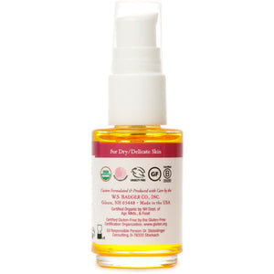 Badger Balms Rose Face Oil (Delicate Skin) - 29.5ml / 1 fl. oz.