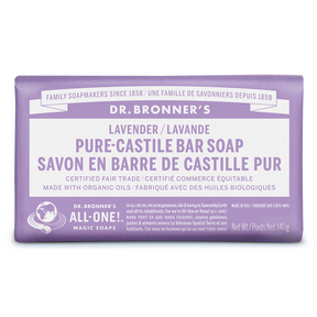 Dr. Bronner's Magic Soap Lavender Bar Soap - 140g / 5 oz.