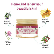 Load image into Gallery viewer, Badger Balms Rose Beauty Balm (Delicate Skin) - 28g / 1 fl. oz.
