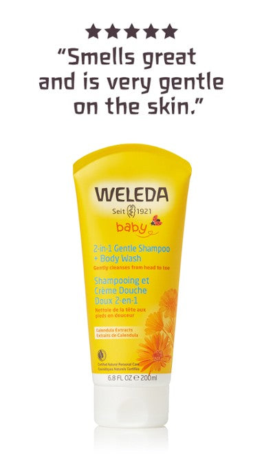 Weleda 2-in-1 Gentle Shampoo + Body Wash - 200ml / 6.8 fl oz.